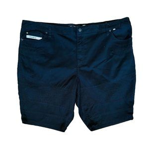 Echo Unltd Twill Casual Shorts Mens Size 46 Black Pockets Cotton Blend Stretch